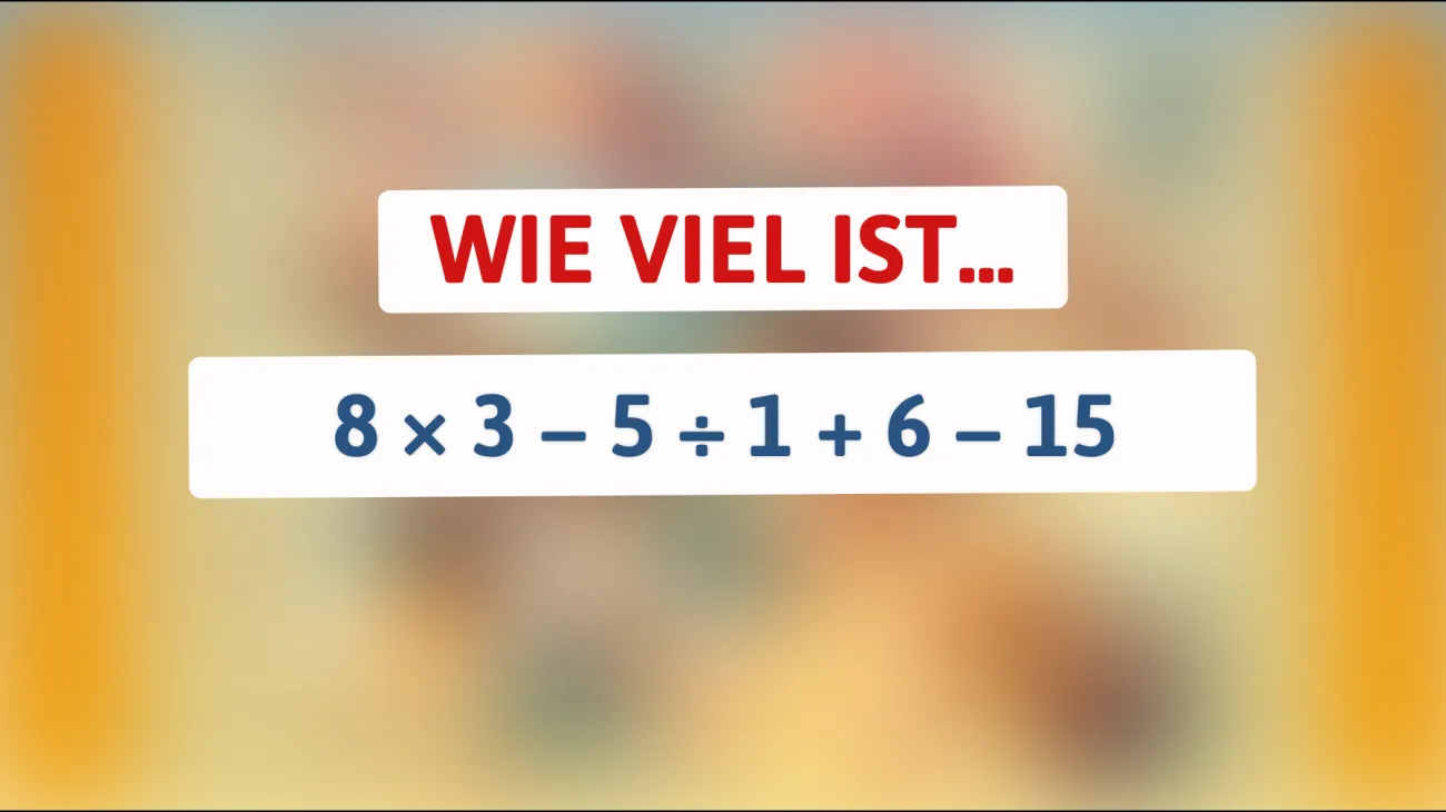 Bist du schlau genug, um dieses knifflige Mathe-Rätsel zu lösen? Teste deine Intelligenz!"