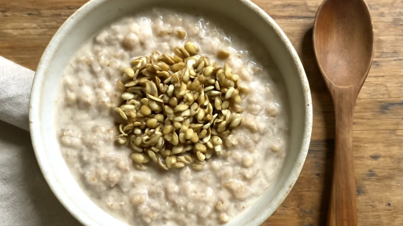 Buchweizen-Porridge mit fermentierten Samen"